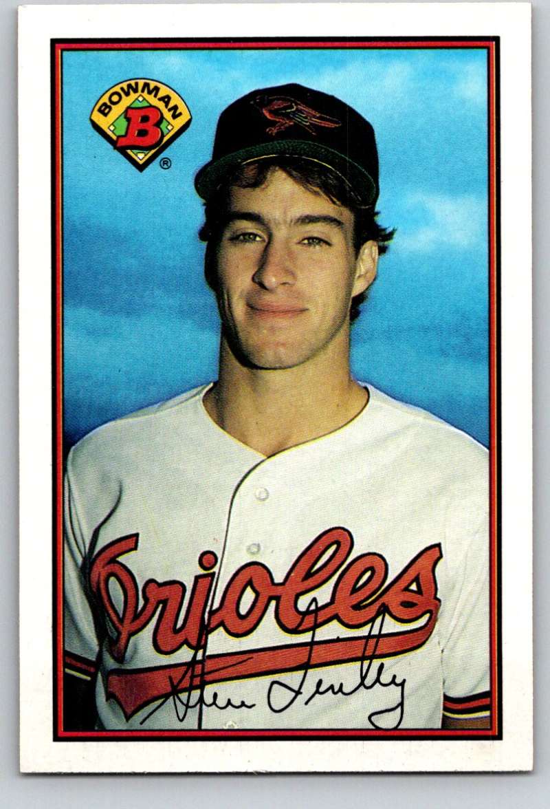 1989 Bowman #15 Steve Finley RC Rookie Orioles MLB Baseball Image 1