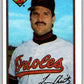 1989 Bowman #16 Larry Sheets Orioles MLB Baseball Image 1