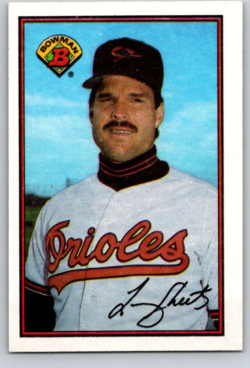 1989 Bowman #16 Larry Sheets Orioles MLB Baseball Image 1