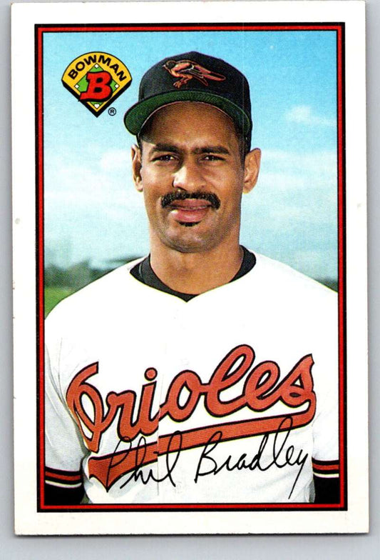 1989 Bowman #17 Phil Bradley Orioles MLB Baseball Image 1