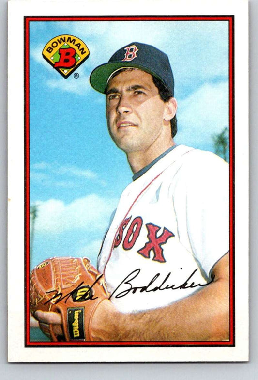 1989 Bowman #21 Mike Boddicker Red Sox MLB Baseball Image 1