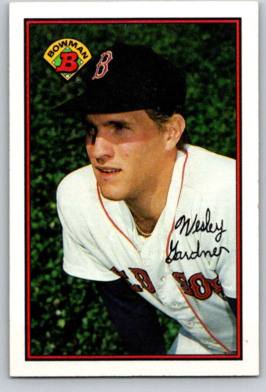 1989 Bowman #23 Wes Gardner Red Sox MLB Baseball Image 1