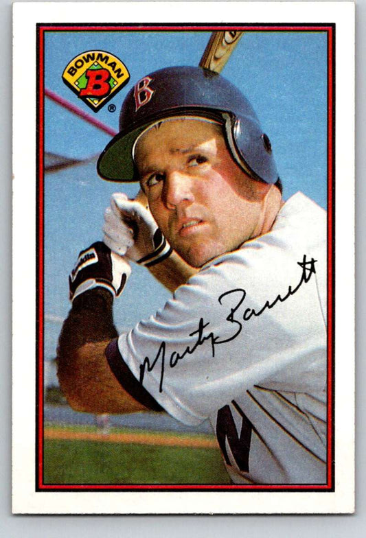 1989 Bowman #28 Marty Barrett Red Sox MLB Baseball Image 1