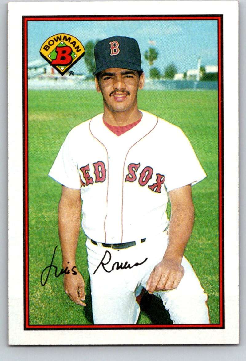 1989 Bowman #29 Luis Rivera Red Sox MLB Baseball Image 1