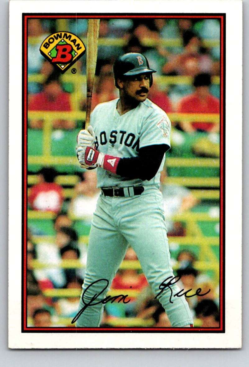 1989 Bowman #33 Jim Rice Red Sox MLB Baseball Image 1