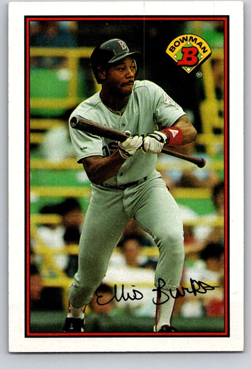 1989 Bowman #36 Ellis Burks Red Sox MLB Baseball Image 1