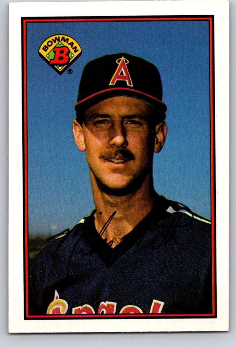 1989 Bowman #42 Mike Witt Angels MLB Baseball Image 1