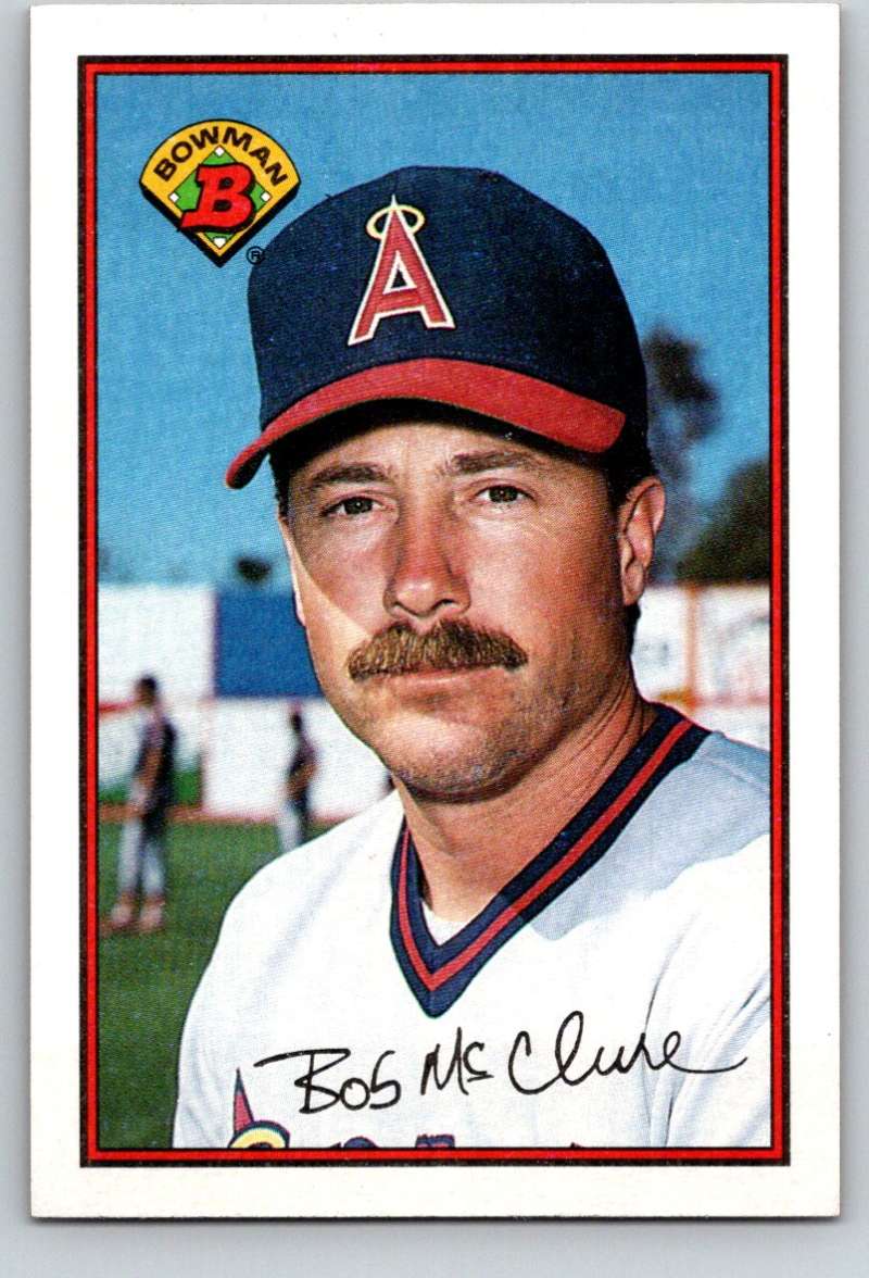 1989 Bowman #43 Bob McClure Angels MLB Baseball Image 1