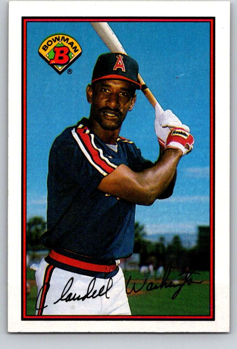 1989 Bowman #52 Claudell Washington Angels MLB Baseball