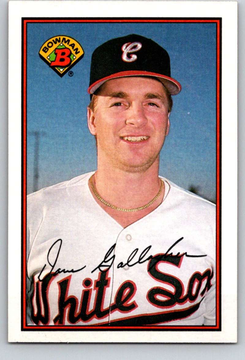 1989 Bowman #71 Dave Gallagher RC Rookie White Sox MLB Baseball Image 1