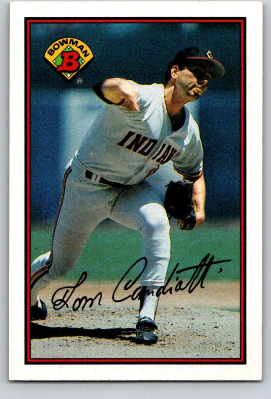 1989 Bowman #80 Tom Candiotti Indians MLB Baseball