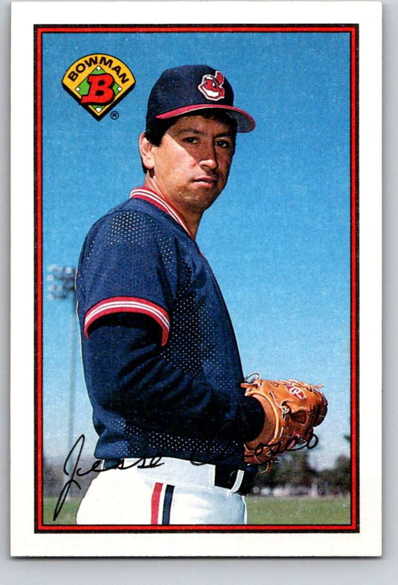 1989 Bowman #81 Jesse Orosco Indians MLB Baseball Image 1