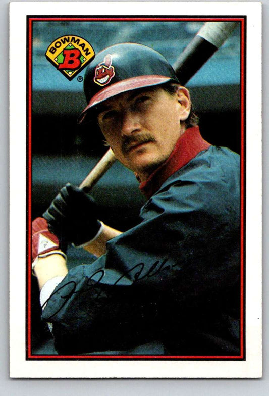 1989 Bowman #83 Andy Allanson Indians MLB Baseball Image 1