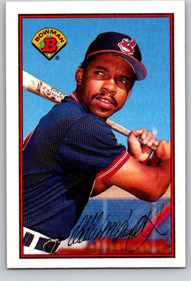 1989 Bowman #90 Oddibe McDowell Indians MLB Baseball Image 1