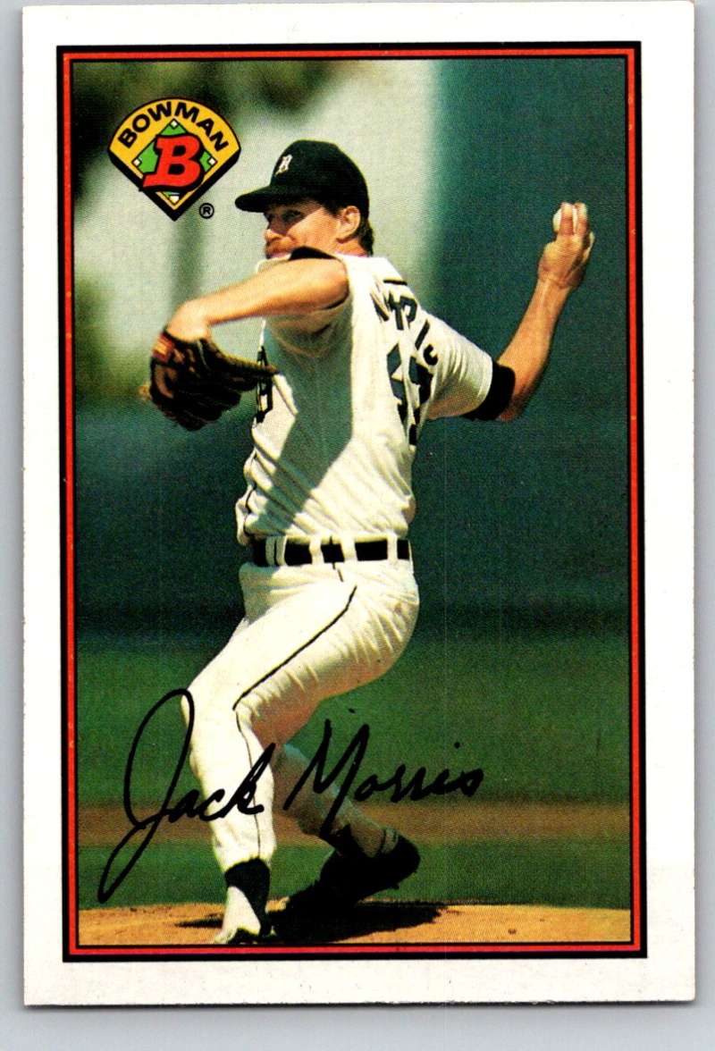 1989 Bowman #93 Jack Morris Tigers MLB Baseball Image 1