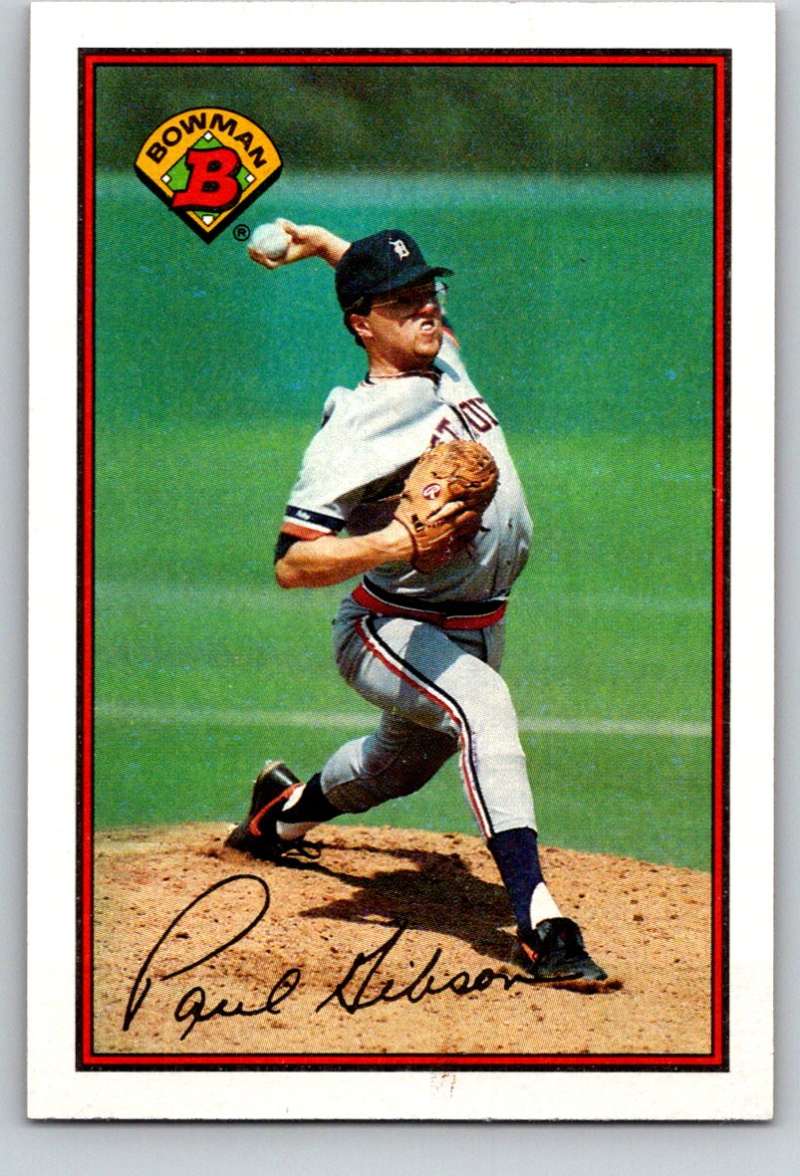 1989 Bowman #99 Paul Gibson Tigers MLB Baseball Image 1