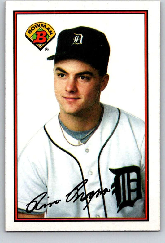 1989 Bowman #102 Rico Brogna RC Rookie Tigers MLB Baseball Image 1