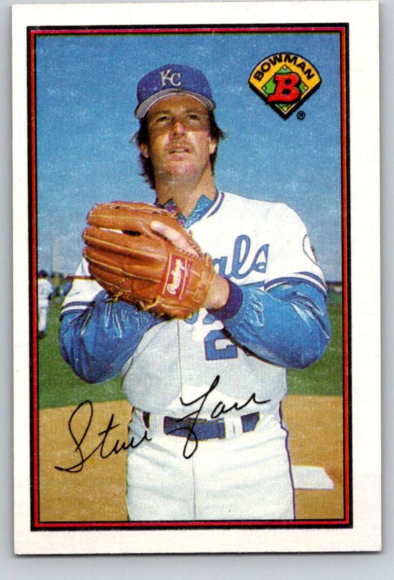 1989 Bowman #114 Steve Farr Royals MLB Baseball Image 1