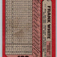 1989 Bowman #122 Frank White Royals MLB Baseball