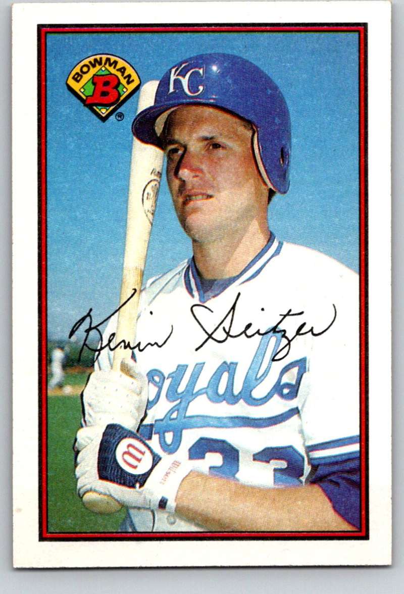 1989 Bowman #123 Kevin Seitzer Royals MLB Baseball Image 1