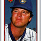 1989 Bowman #130 Don August Brewers MLB Baseball Image 1