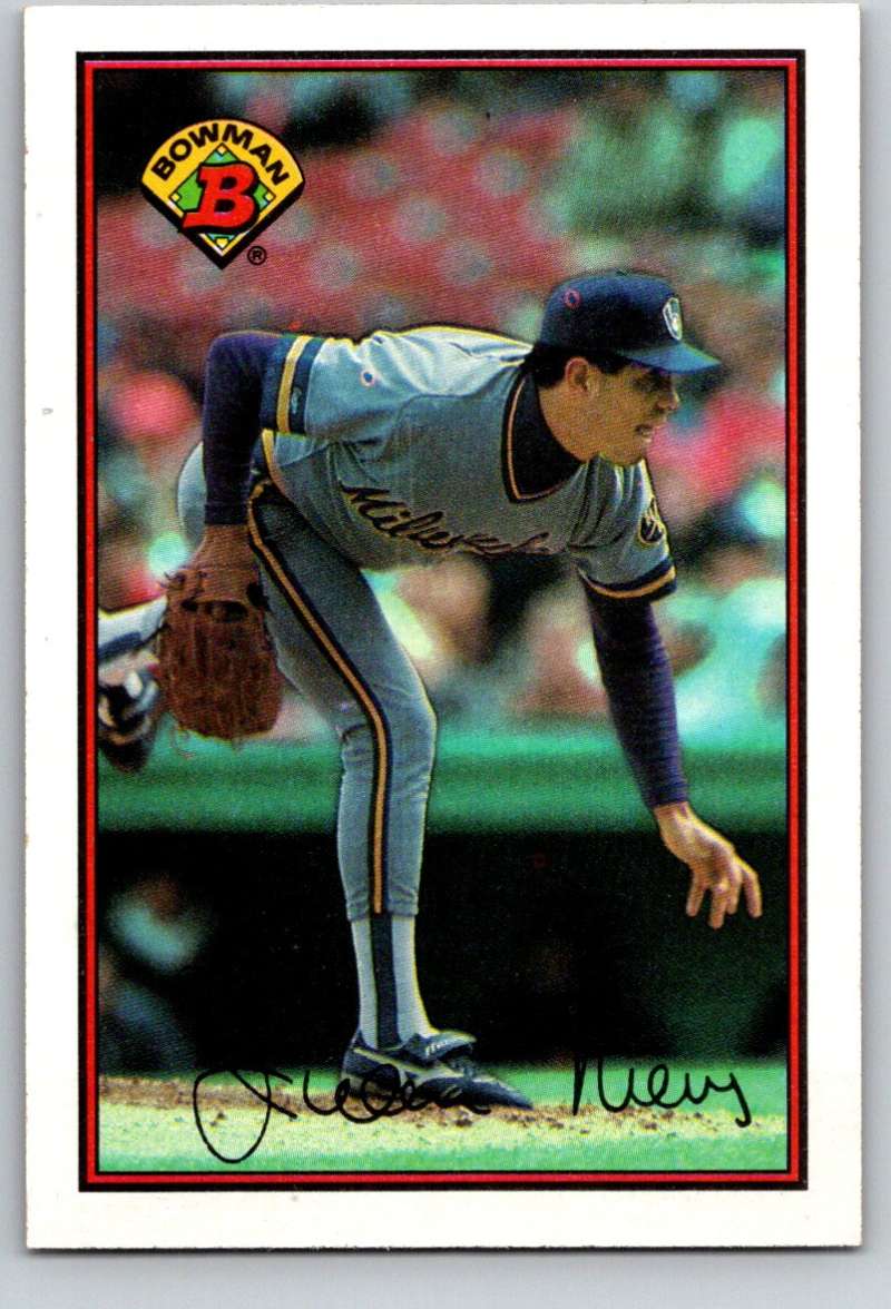 1989 Bowman #131 Juan Nieves Brewers MLB Baseball Image 1