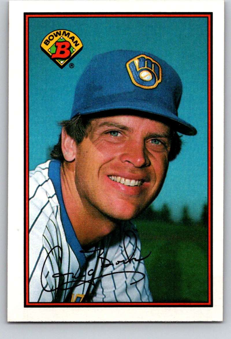 1989 Bowman #143 Greg Brock Brewers MLB Baseball