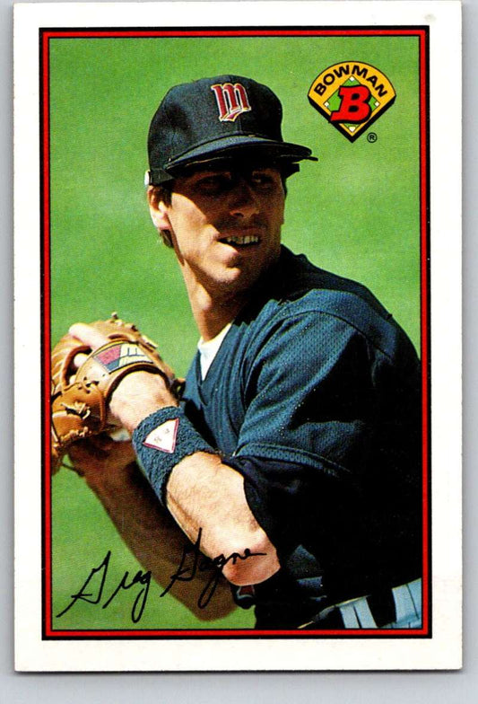 1989 Bowman #161 Greg Gagne Twins MLB Baseball Image 1