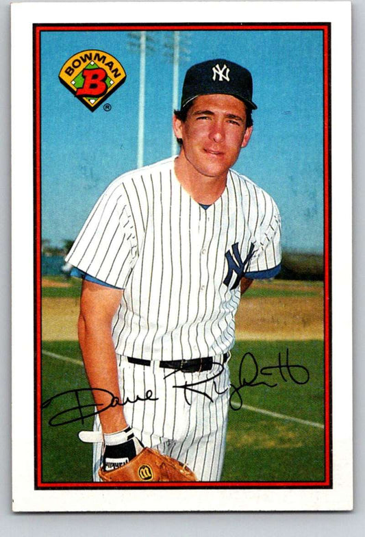1989 Bowman #167 Dave Righetti Yankees MLB Baseball