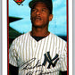 1989 Bowman #181 Rickey Henderson Yankees MLB Baseball Image 1