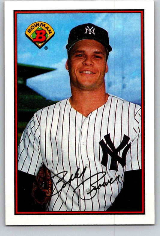 1989 Bowman #182 Bob Brower Yankees MLB Baseball Image 1