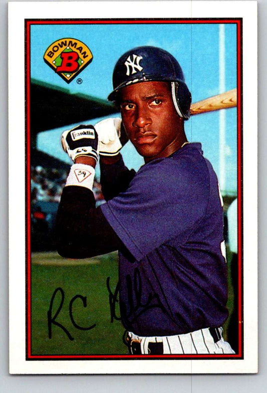 1989 Bowman #183 Roberto Kelly Yankees MLB Baseball Image 1