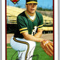 1989 Bowman #184 Curt Young Athletics MLB Baseball Image 1