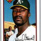 1989 Bowman #188 Dave Stewart Athletics MLB Baseball Image 1