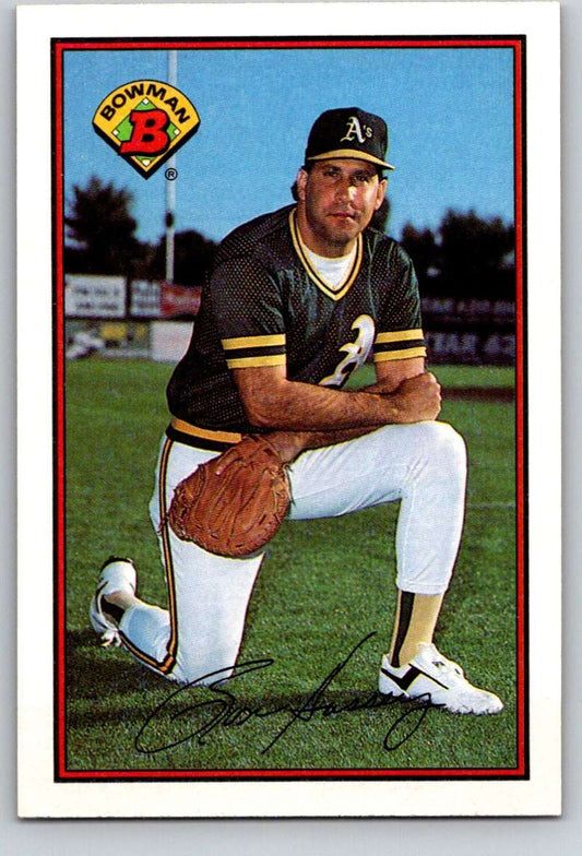 1989 Bowman #194 Ron Hassey Athletics MLB Baseball Image 1