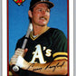 1989 Bowman #198 Carney Lansford Athletics MLB Baseball Image 1