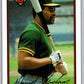 1989 Bowman #200 Dave Henderson Athletics MLB Baseball