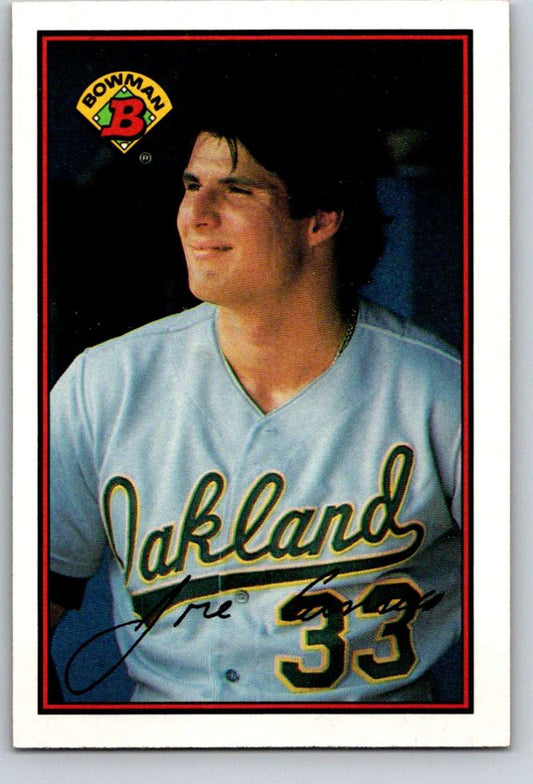 1989 Bowman #201 Jose Canseco Athletics MLB Baseball Image 1