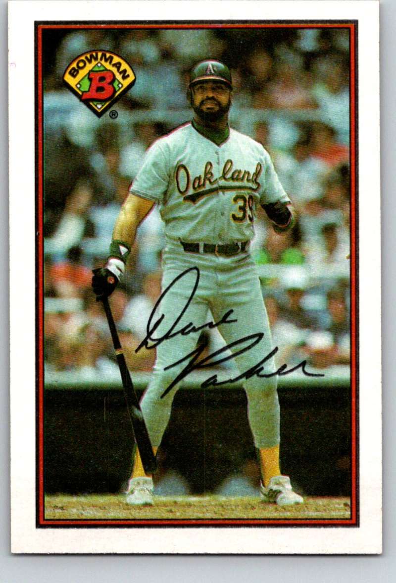 1989 Bowman #202 Dave Parker Athletics MLB Baseball Image 1