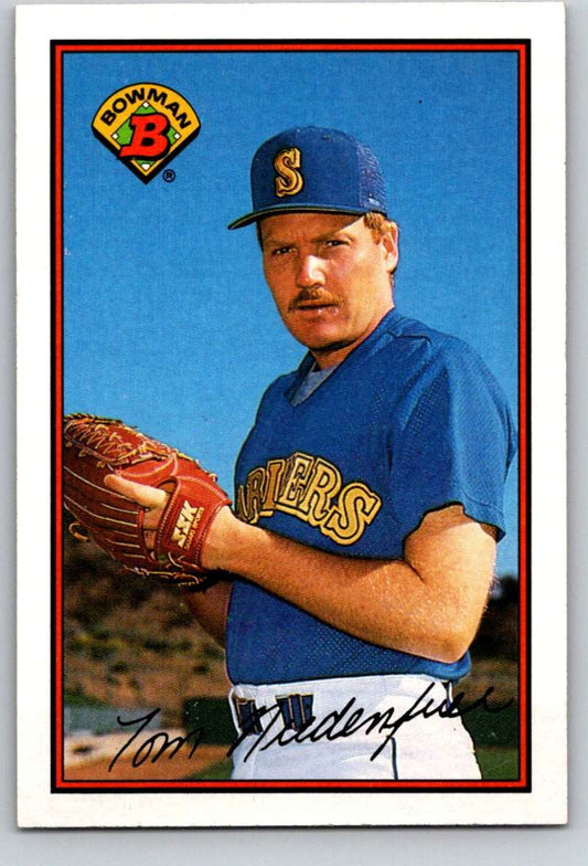1989 Bowman #204 Tom Niedenfuer Mariners MLB Baseball Image 1