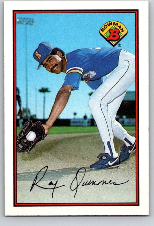 1989 Bowman #213 Rey Quinones Mariners MLB Baseball Image 1