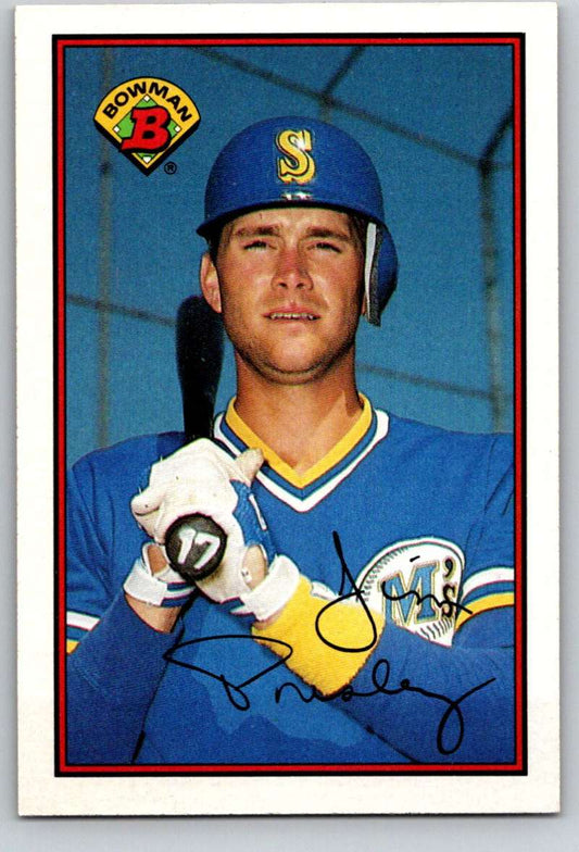 1989 Bowman #214 Jim Presley Mariners MLB Baseball Image 1