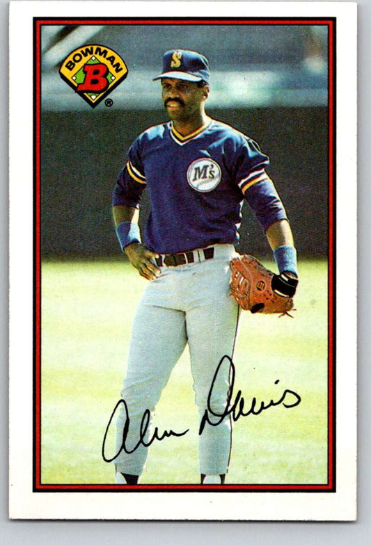 1989 Bowman #215 Alvin Davis Mariners MLB Baseball Image 1