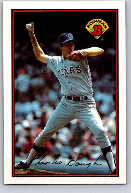 1989 Bowman #224 Charlie Hough Rangers MLB Baseball Image 1
