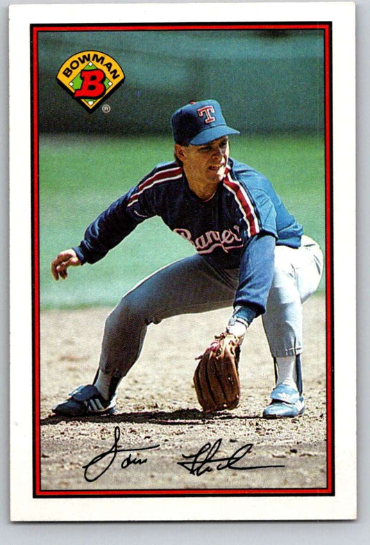 1989 Bowman #230 Scott Fletcher Rangers MLB Baseball Image 1