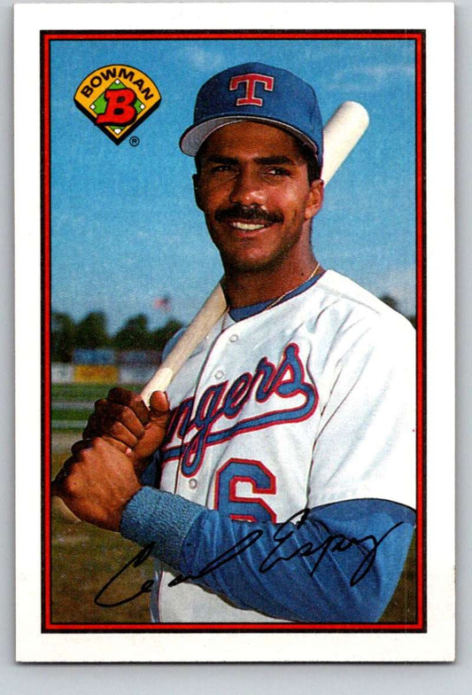 1989 Bowman #236 Cecil Espy Rangers MLB Baseball Image 1