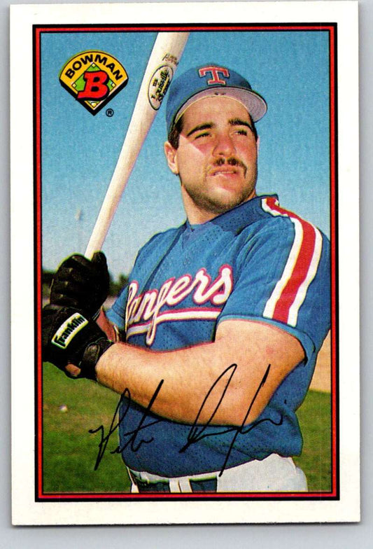 1989 Bowman #238 Pete Incaviglia Rangers MLB Baseball Image 1