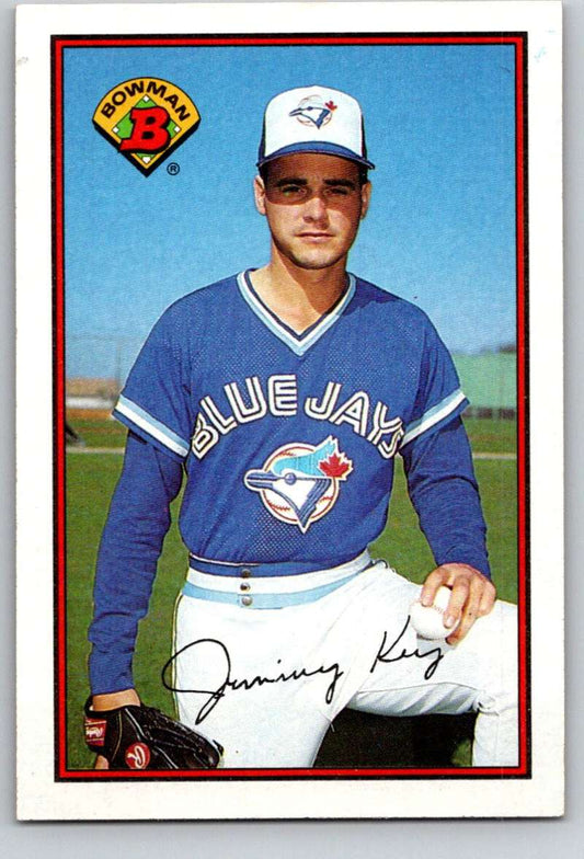 1989 Bowman #243 Jimmy Key Blue Jays MLB Baseball Image 1