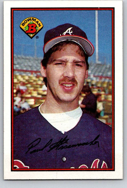 1989 Bowman #265 Paul Assenmacher Braves MLB Baseball Image 1