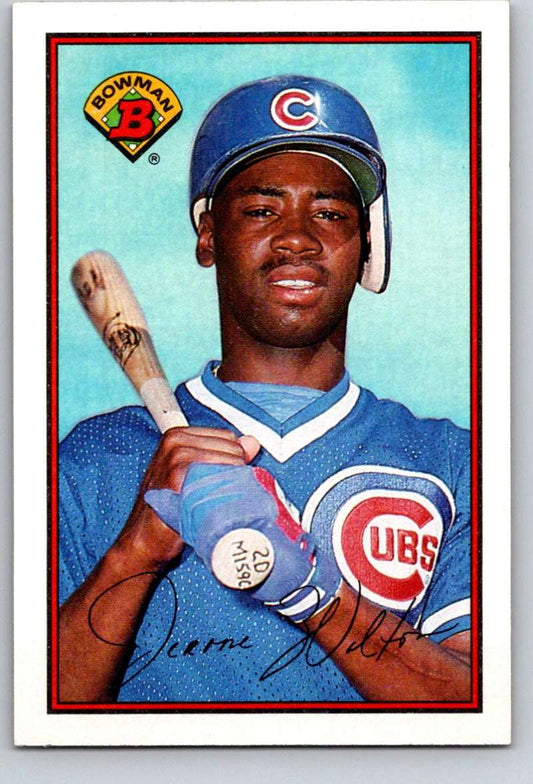 1989 Bowman #295 Jerome Walton RC Rookie Cubs MLB Baseball Image 1